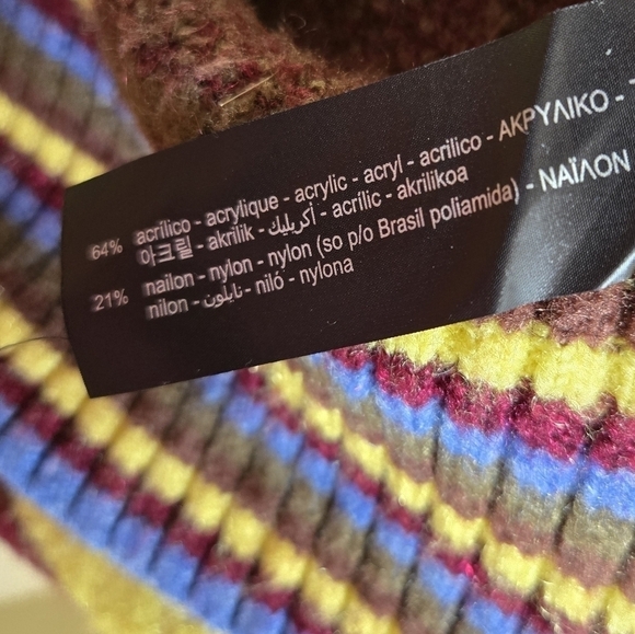 Zara argyle pullover sweater S - Picture 5 of 8